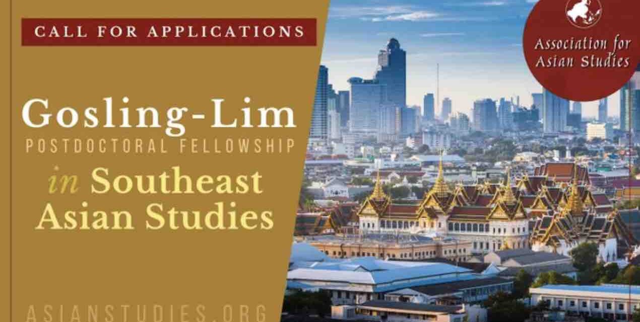 Gosling-Lim Fellowship in Southeast Asian Studies