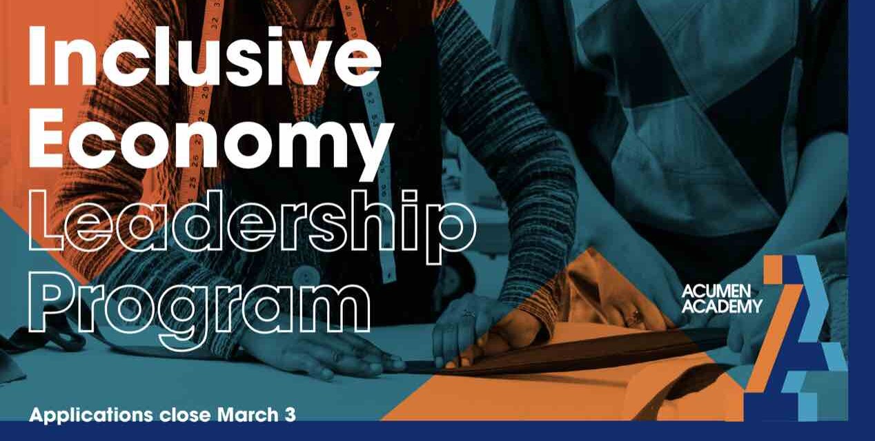 Inclusive Economy Leadership Program 2022 For Southeast Asia