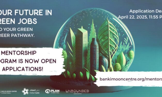 Ban Ki-moon Centre ‘Your Future in Green Jobs’ Mentorship 2025
